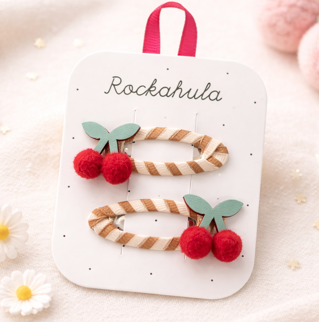 Barrettes Cherry