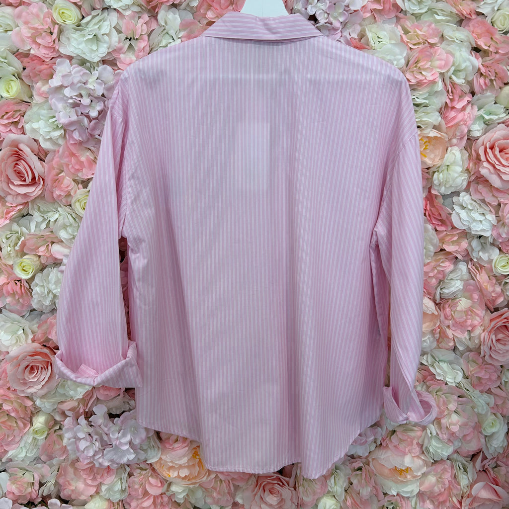 Chemise rayée bisou