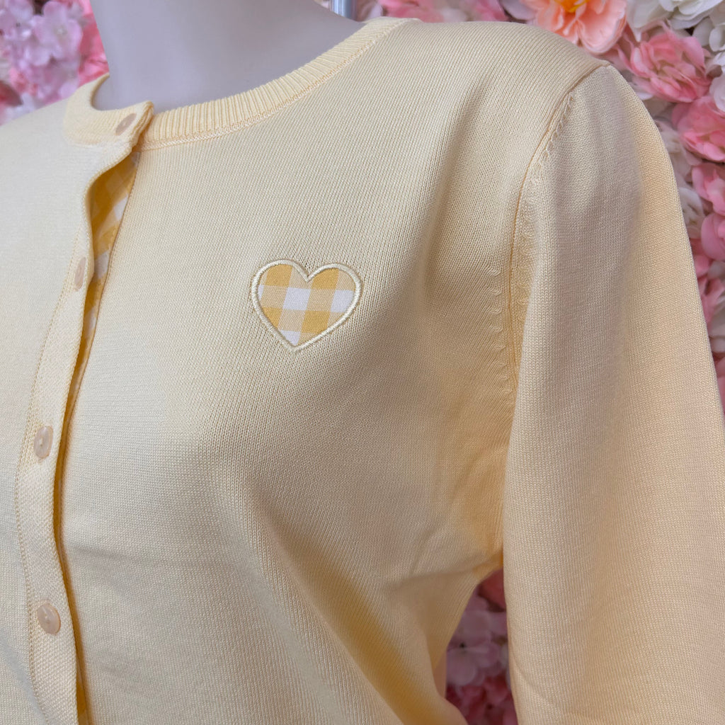 Gilet coeur vichy