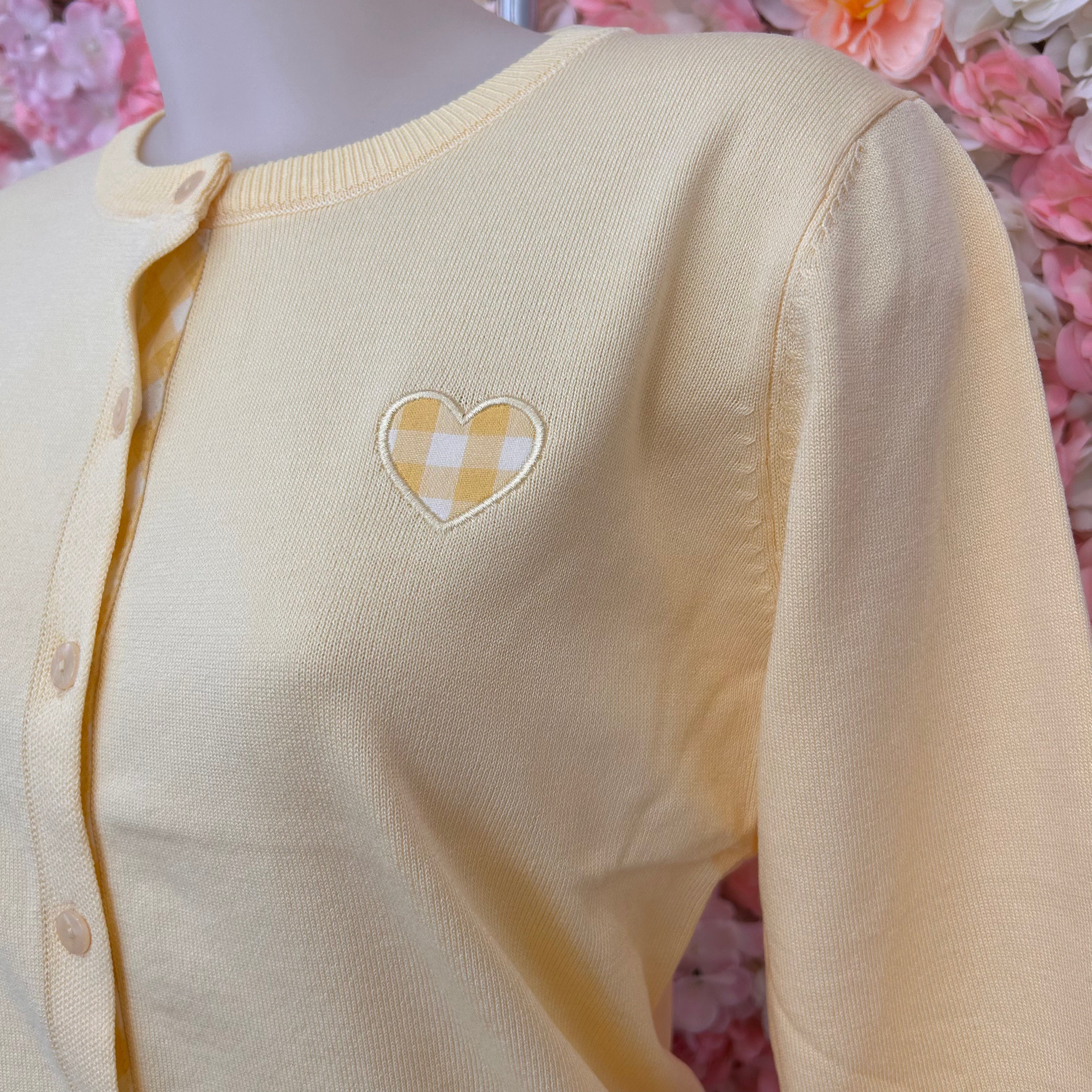 Gilet coeur vichy