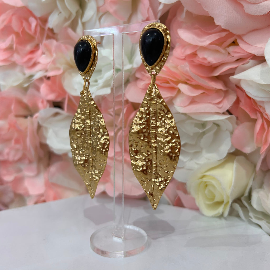 Boucles feuilles martelées