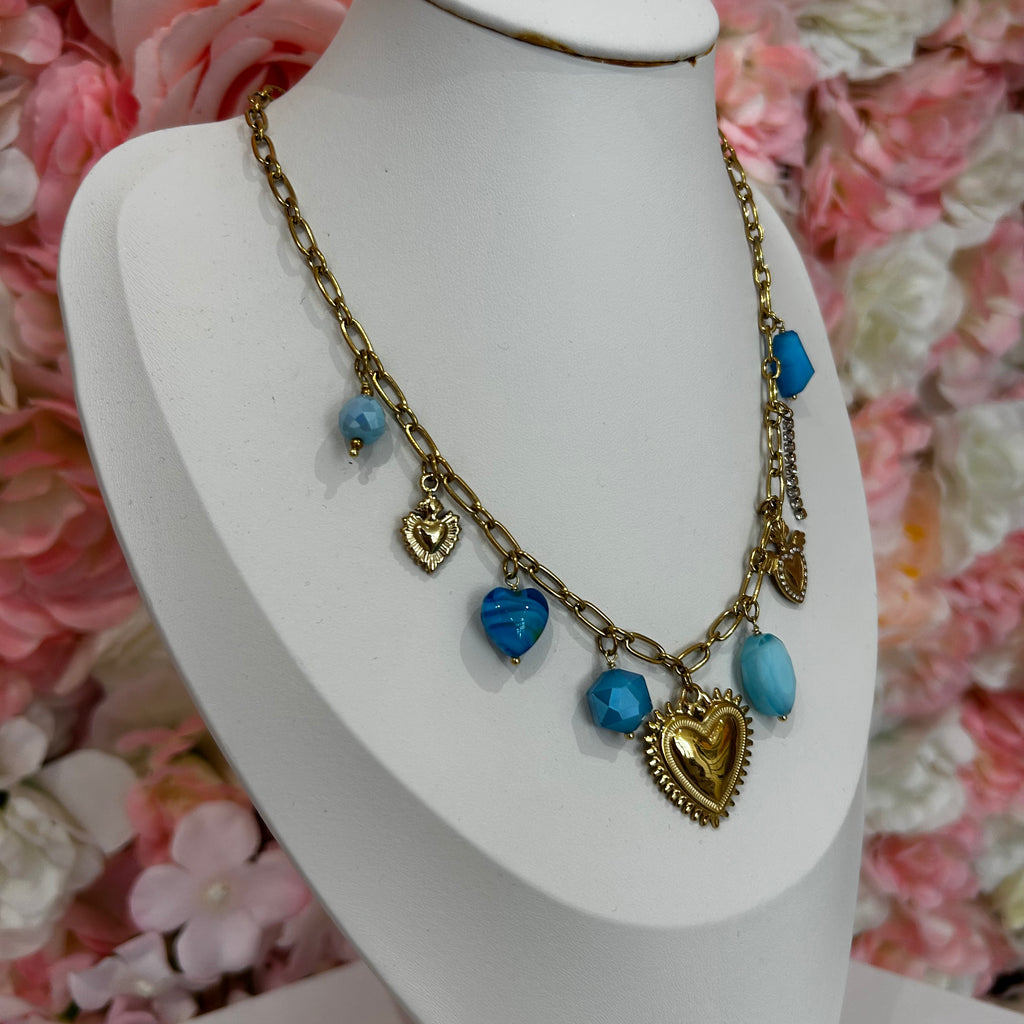 Collier Soleil bleu